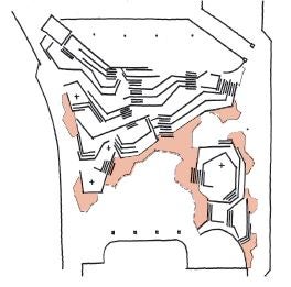 A diagram showing how skateboarding would be kept under control