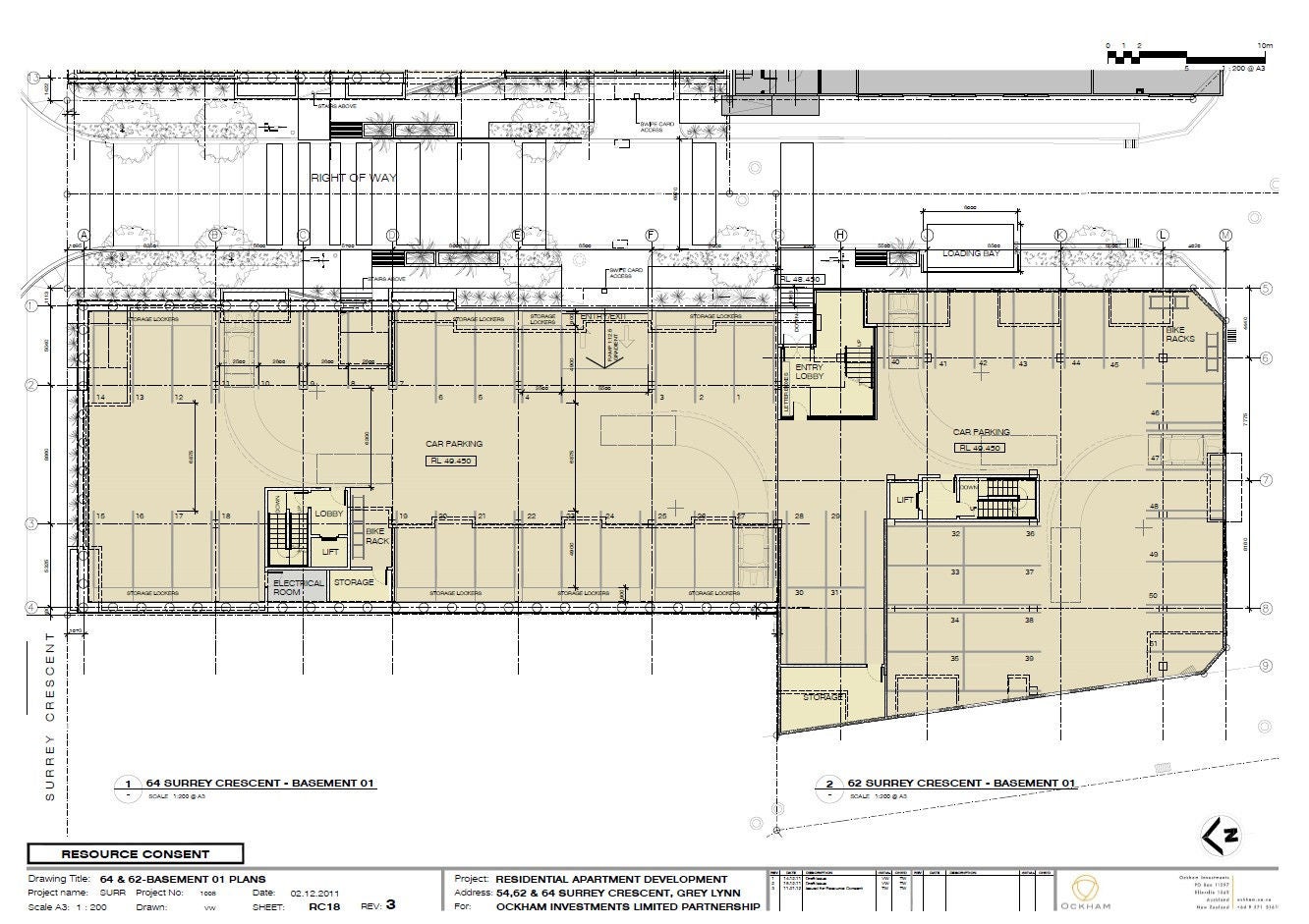 Basement plan 62-64  Surrey Crescent