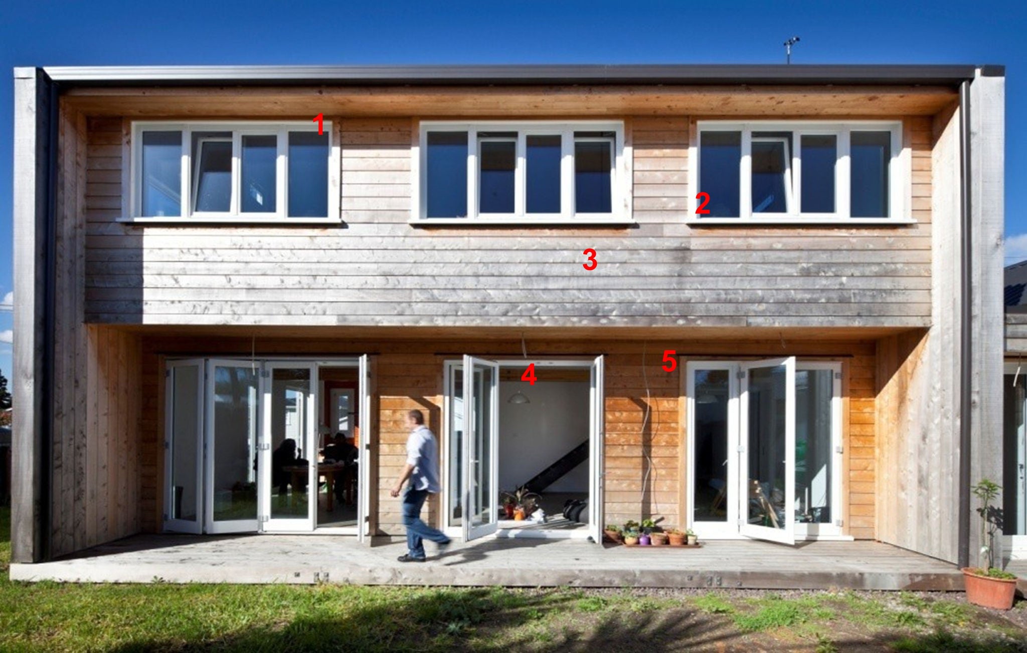 View onto the back of the house.