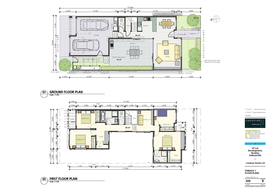 Floor Plans of LOT 7,9,13 & 15 -Four bedroom terrace house (courtyard units).