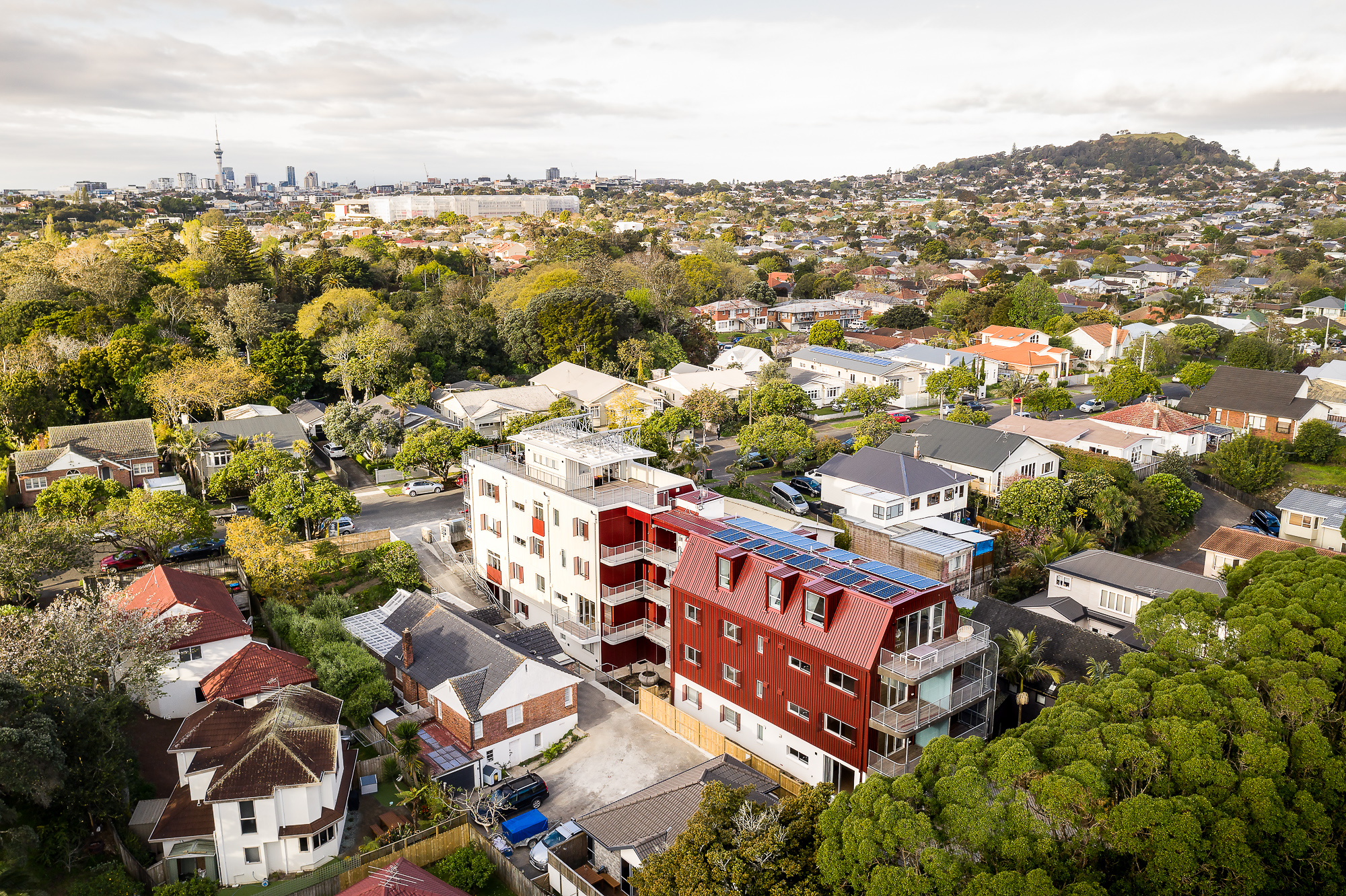 Aerial photo of 26 Aroha Ave, Sandringham