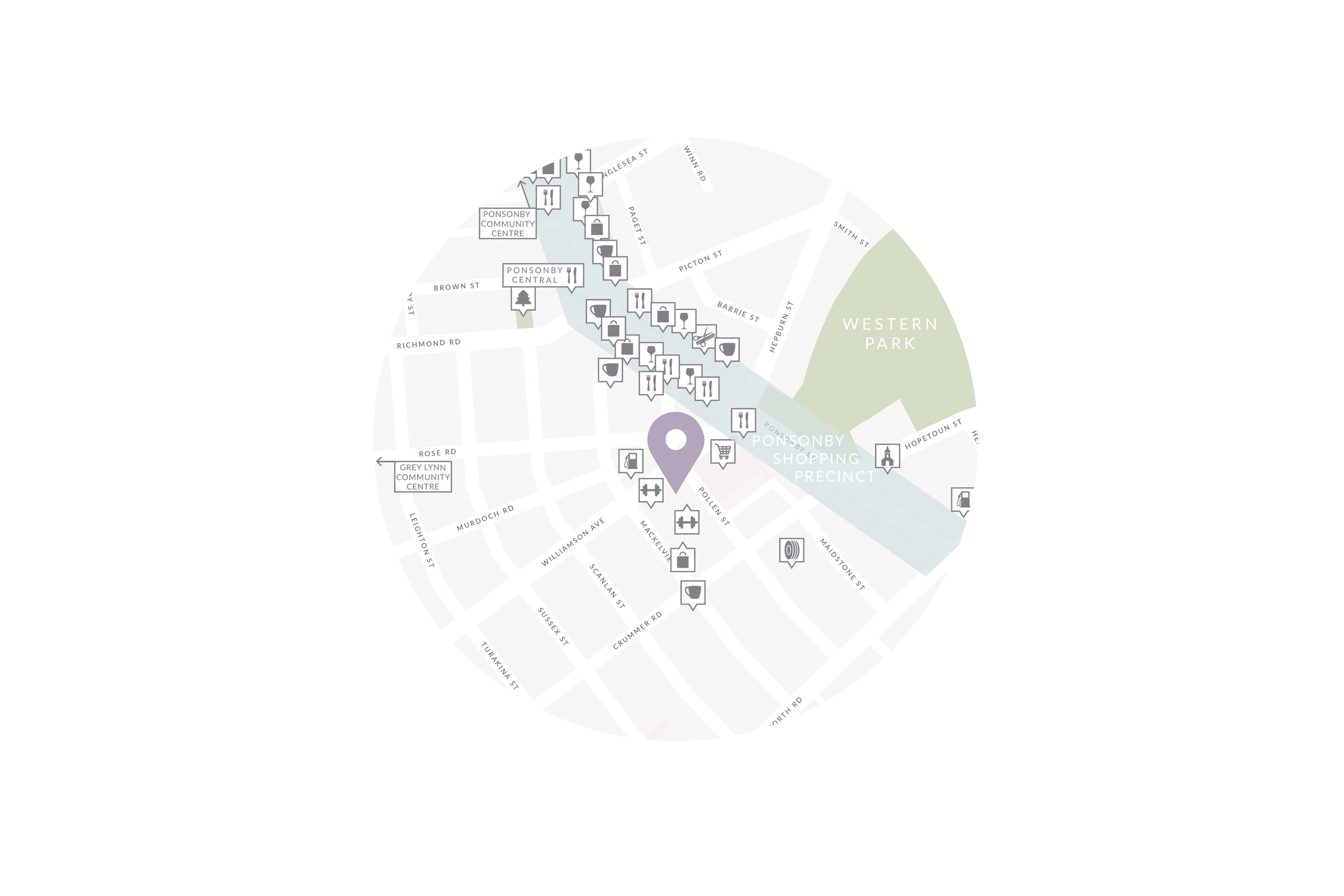 Site amenities illustration